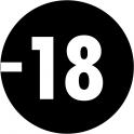 Interdiction moins de 18 ans indication contenu sensible autocollant sticker logo264