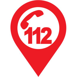 Numéro d'urgence 112 numéro d'appel d'urgence européen téléphone appel autocollant sticker logo46