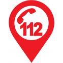 Numéro d'urgence 112 numéro d'appel d'urgence européen téléphone appel autocollant sticker logo46