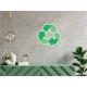 Recyclage tri sélectif logo environnement ordure poubelle autocollant sticker logo931
