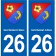 26 Saint-Rambert-d'Albon blason autocollant plaque stickers ville