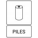 Recyclage pile tri sélectif logo information indication environnement autocollant sticker logo79
