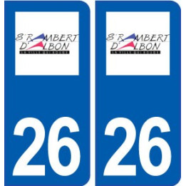 26 Saint-Rambert-d'Albon logo autocollant plaque stickers ville