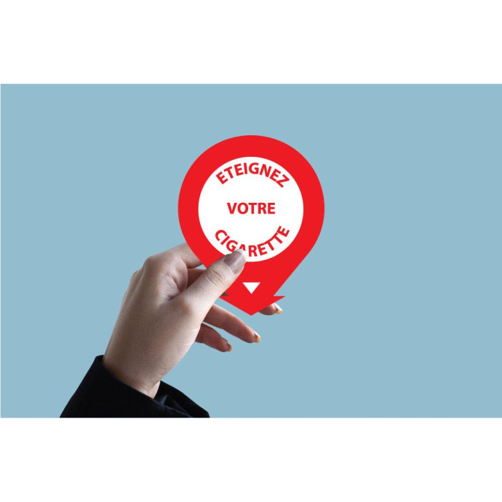 Signalisation "Eteignez vore cigarette" indication information fumée tabac autocollant sticker logo348