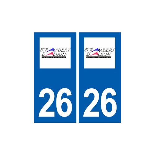 26 Saint-Rambert-d'Albon logo autocollant plaque stickers ville