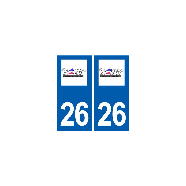 26 Saint-Rambert-d'Albon logo autocollant plaque stickers ville