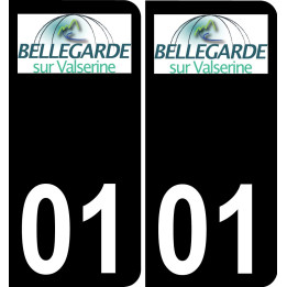 01 Bellegarde-sur-Valserine logo autocollant plaque immatriculation auto ville sticker