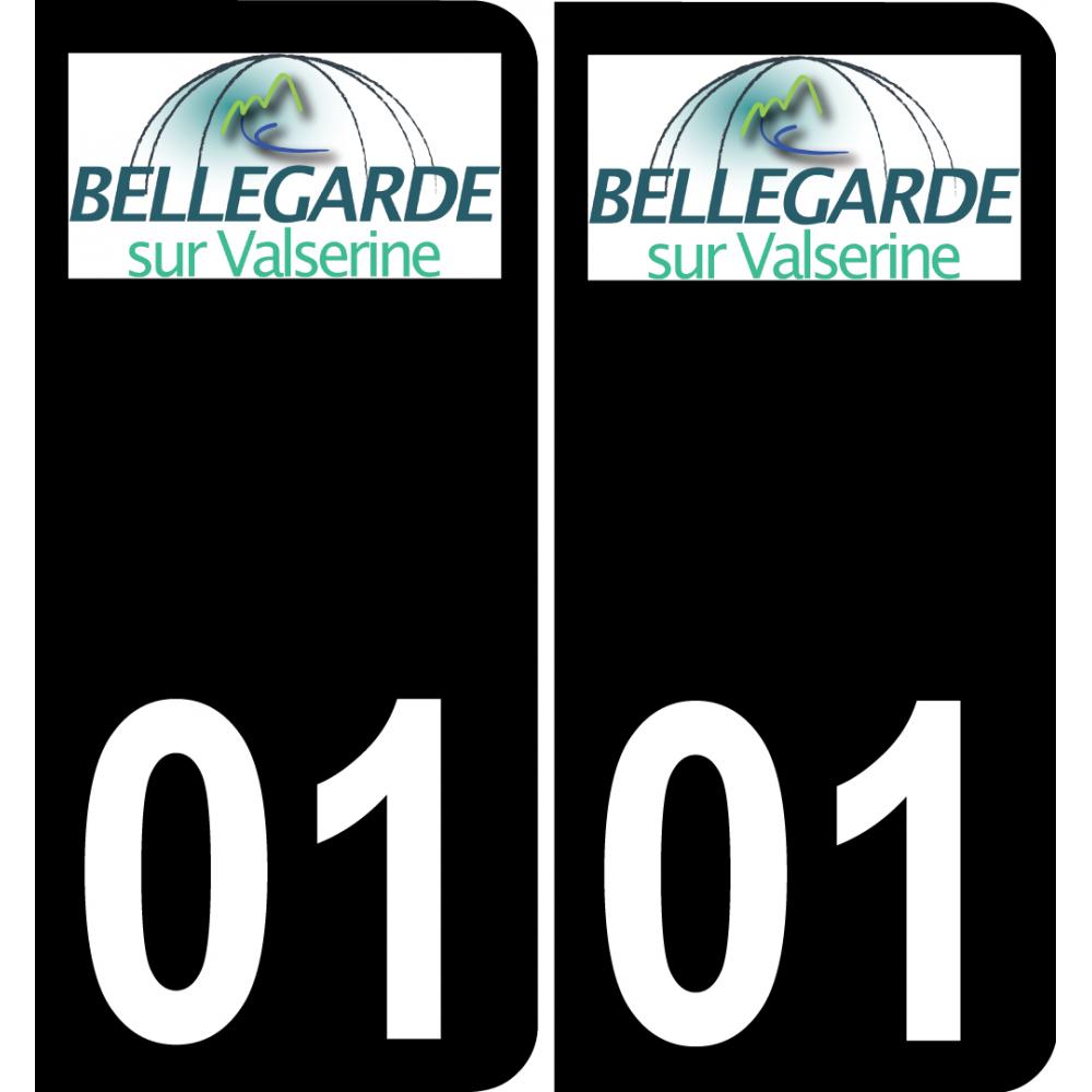 01 Bellegarde-sur-Valserine logo autocollant plaque immatriculation auto ville sticker