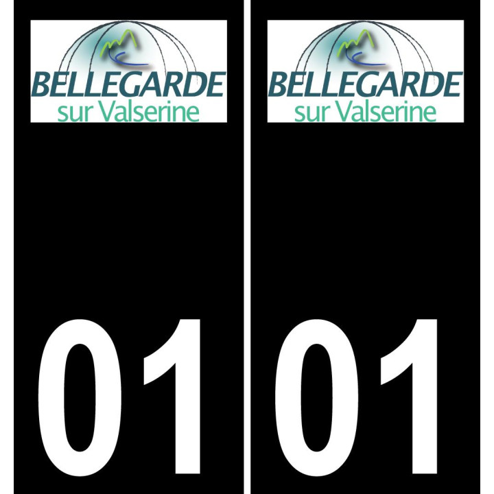 01 Bellegarde-sur-Valserine logo autocollant plaque immatriculation auto ville sticker
