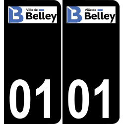 01 Belley-logo aufkleber plakette ez stadt