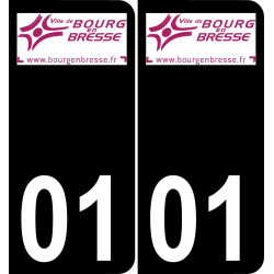 01 Bourg-en-Bresse-logo aufkleber plakette ez stadt