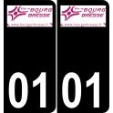 64 Pau logo autocollant plaque immatriculation auto ville sticker