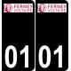 64 Pau logo autocollant plaque immatriculation auto ville sticker