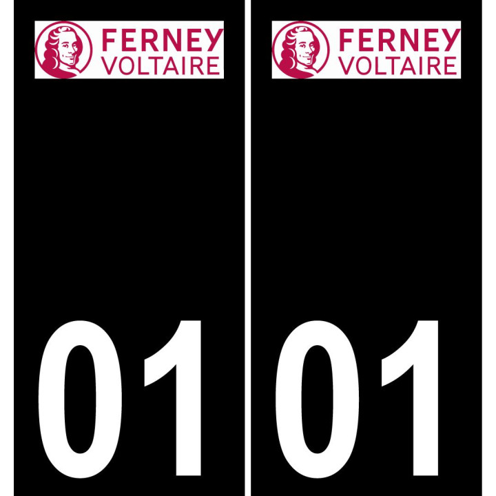 01 Ferney-Voltaire logo sticker plate registration city