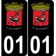 64 Pau logo autocollant plaque immatriculation auto ville sticker