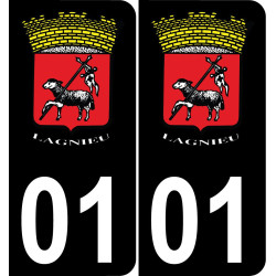01 Lagnieu-logo aufkleber plakette ez stadt