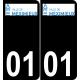 01 Meximieux logo autocollant plaque immatriculation auto ville sticker
