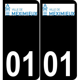 01 Meximieux logo sticker plate registration city
