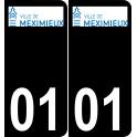 64 Pau logo autocollant plaque immatriculation auto ville sticker