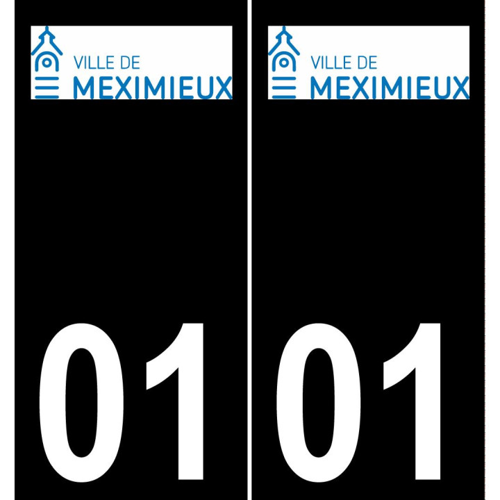 01 Meximieux logo sticker plate registration city