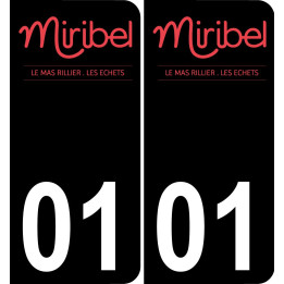 01 Miribel-logo aufkleber plakette ez stadt