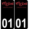01 Miribel-logo aufkleber plakette ez stadt