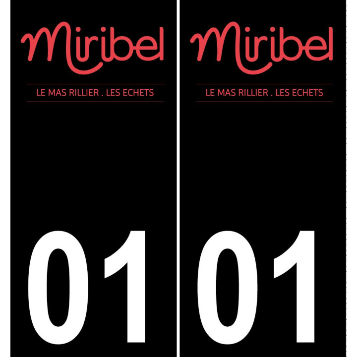 01 Miribel logo sticker plate registration city