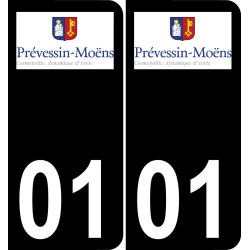 01 Prévessin-Moëns-logo aufkleber plakette ez stadt