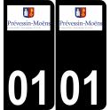 01 Prévessin-Moëns logo sticker plate registration city