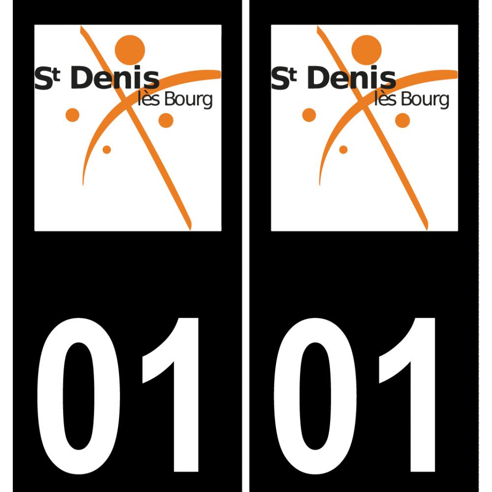 01 saint-denis-les-bourg logo adesivo piastra di registrazione city