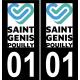 64 Pau logo autocollant plaque immatriculation auto ville sticker