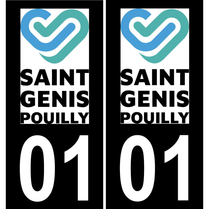 01 Saint-Genis-Pouilly-logo aufkleber plakette ez stadt