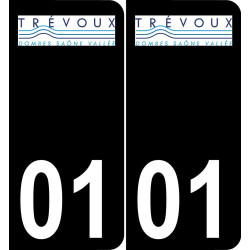 01 Trévoux-logo aufkleber plakette ez stadt
