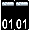 01 Trévoux logo sticker plate registration city