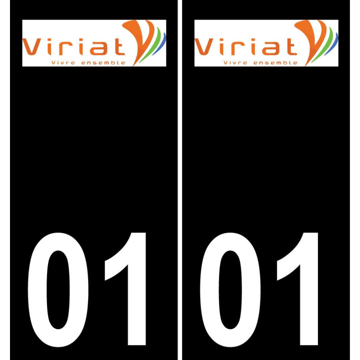 01 Viriat logo sticker plate registration city