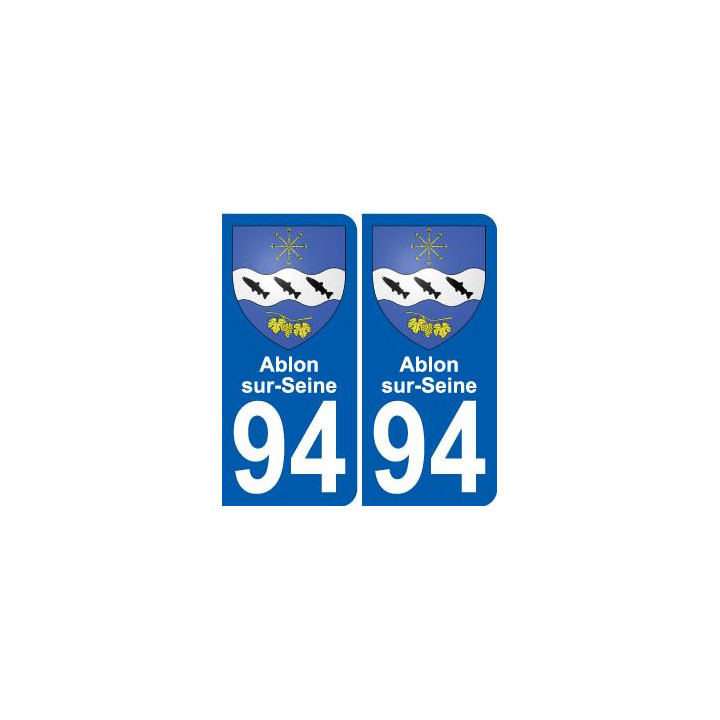 94 Ablon-sur-Seine sticker plate registration city