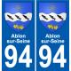 94 Ablon-sur-Seine sticker plate registration city