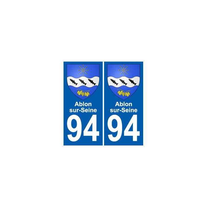 94 Ablon-sur-Seine sticker plate registration city