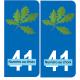 64 Pau autocollant sticker plaque immatriculation auto ville