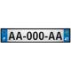 64 Pau autocollant sticker plaque immatriculation auto ville