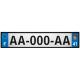 64 Pau autocollant sticker plaque immatriculation auto ville