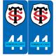 64 Pau sticker plate registration city