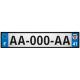 64 Pau autocollant sticker plaque immatriculation auto ville