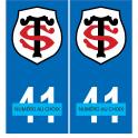 OC Rugby Toulouse logo TLS ballon Occitanie voiture plaque choix autocollant sticker logo164