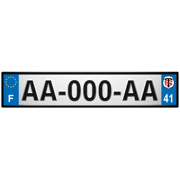 64 Pau placa etiqueta de registro de la ciudad
