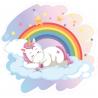 Unicorn luminescent Licorne arc-en-ciel phosphorescent décoration mur autocollant sticker logo21