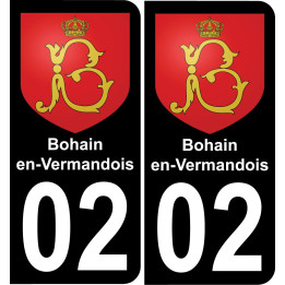 02 Bohain-en-Vermandois-aufkleber plakette ez stadt