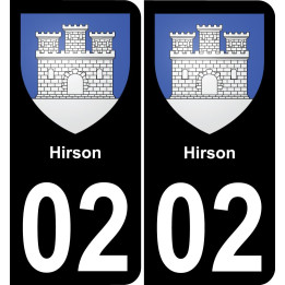 02 Hirson-aufkleber plakette ez stadt