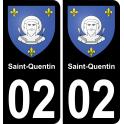 02 Saint-Quentin sticker plate registration city