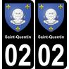 02 Saint-Quentin adesivo piastra di registrazione city